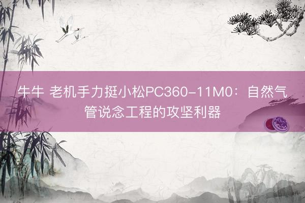 牛牛 老机手力挺小松PC360-11M0：自然气管说念工程的攻坚利器