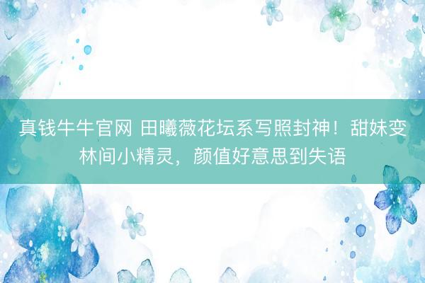 真钱牛牛官网 田曦薇花坛系写照封神！甜妹变林间小精灵，颜值好意思到失语
